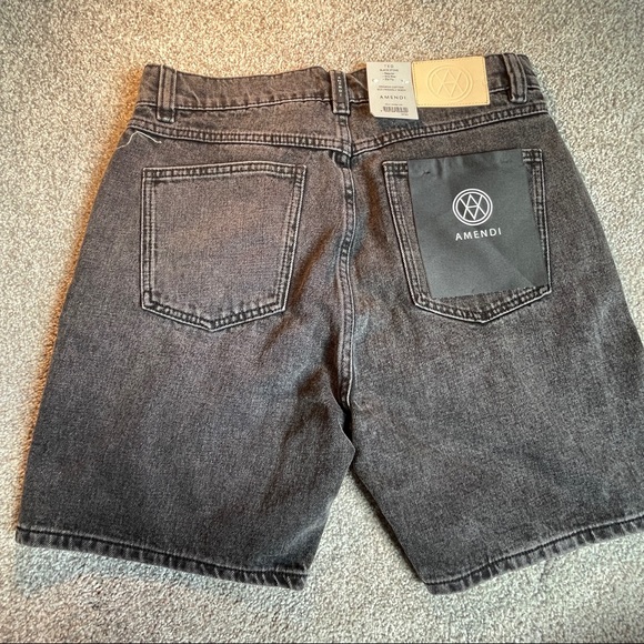Amendi Ted Black Stone Shorts Size 30 NWT - Picture 7 of 8